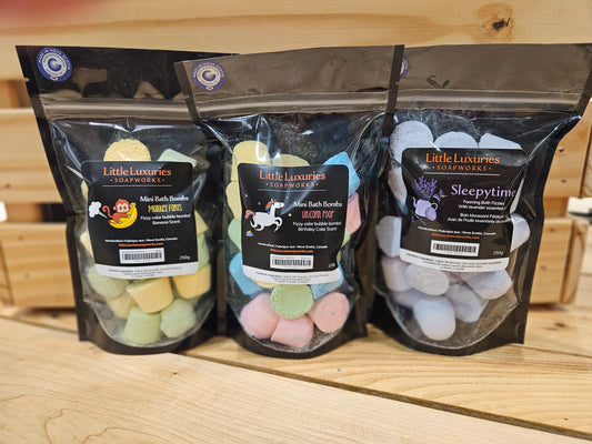 Mini Bath Bombs - 250g pouch, case of 12
